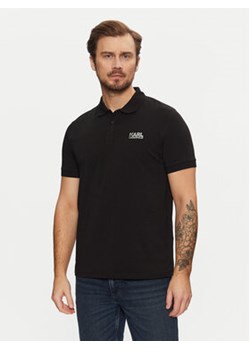 KARL LAGERFELD Polo 745088 551235 Czarny Regular Fit ze sklepu MODIVO w kategorii T-shirty męskie - zdjęcie 177620837