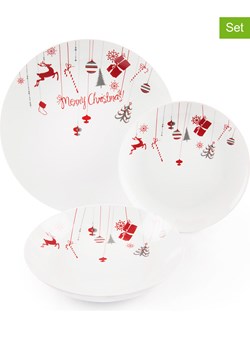 Trendy Kitchen by EXCÉLSA 18-częściowy zestaw talerzy "Christmas" w kolorze biało-czerwonym - id: 10718179 - marki Trendy Kitchen By Excélsa - 177621039 Trendy Kitchen by EXCÉLSA 18-częściowy zestaw talerzy "Christmas" w kolorze biało-czerwonym ze sklepu Limango Polska w kategorii Naczynia - zdjęcie 177621039