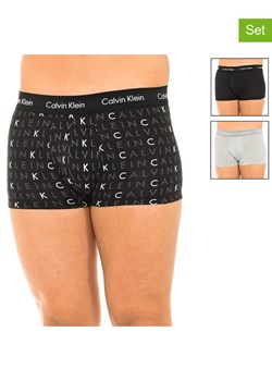 CALVIN KLEIN UNDERWEAR Bokserki (3 pary) w kolorze jasnoszaro-czarnym ze sklepu Limango Polska w kategorii Majtki męskie - zdjęcie 177621385