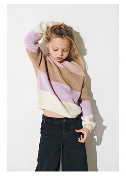 KIDS ONLY Sweter &quot;Sandy&quot; w kolorze jasnoróżowo-jasnobrązowo-fioletowym ze sklepu Limango Polska w kategorii Swetry dziewczęce - zdjęcie 177622997