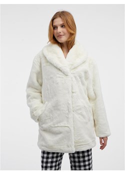 orsay Kurtka pluszowa w kolorze białym ze sklepu Limango Polska w kategorii Kurtki damskie - zdjęcie 177626578