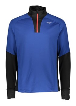 Mizuno Koszulka &quot;Warmalite&quot; w kolorze niebiesko-czarnym do biegania ze sklepu Limango Polska w kategorii T-shirty męskie - zdjęcie 177629526