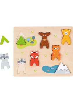 Goki 9-częściowe drewniane puzzle &quot;Forest animals&quot; - 2+ ze sklepu Limango Polska w kategorii Zabawki - zdjęcie 177630376