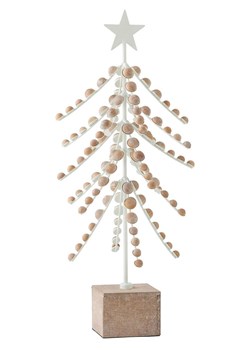 J Line Dekoracja &quot;Christmas tree&quot; w kolorze beżowym - wys. 58 x Ø 25 cm ze sklepu Limango Polska w kategorii Dekoracje - zdjęcie 177631345