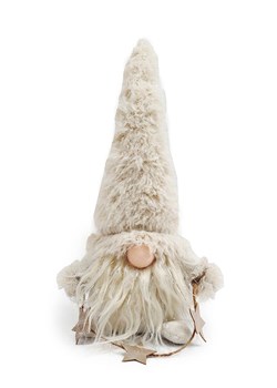 SiL Interiors Figurka dekoracyjna &quot;Sitting Santa&quot; w kolorze kremowym - 17 x 33 x 12 cm ze sklepu Limango Polska w kategorii Dekoracje - zdjęcie 177632575