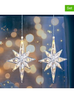 Profiline Dekoracyjne lampy LED (2 szt.) &quot;Star&quot; - 19,5 x 27,5 cm ze sklepu Limango Polska w kategorii Oświetlenie - zdjęcie 177633097