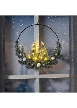 Profiline Dekoracyjna zawieszka LED &quot;Christmas&quot; w kolorze czarno-zielonym - Ø 30 cm ze sklepu Limango Polska w kategorii Dekoracje - zdjęcie 177633119