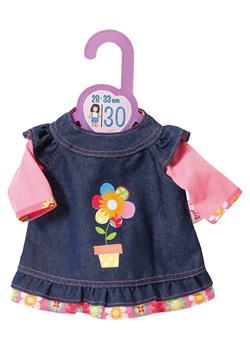 Dolly Moda Ubranko &quot;Dolly Jeans Dress&quot; w kolorze granatowym dla lalek - 12 m+ ze sklepu Limango Polska w kategorii Zabawki - zdjęcie 177635668