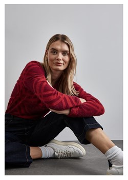 Street One Sweter w kolorze czerwonym ze sklepu Limango Polska w kategorii Swetry damskie - zdjęcie 177637078