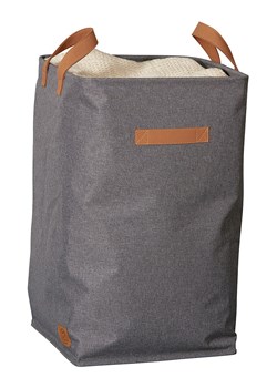 STORE IT Kosz w kolorze szarym na pranie - wys. 58 x Ø 35 cm ze sklepu Limango Polska w kategorii Akcesoria łazienkowe - zdjęcie 177637129