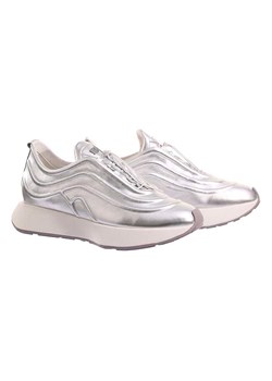 Högl Skórzane sneakersy &quot;Fin&quot; w kolorze srebrnym ze sklepu Limango Polska w kategorii Buty sportowe damskie - zdjęcie 177637648