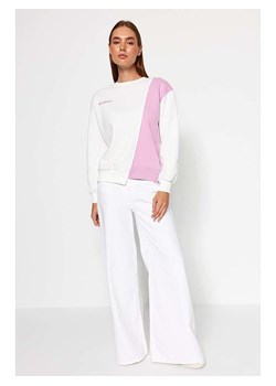 trendyol Bluza w kolorze biało-jasnoróżowym ze sklepu Limango Polska w kategorii Bluzy damskie - zdjęcie 177639326