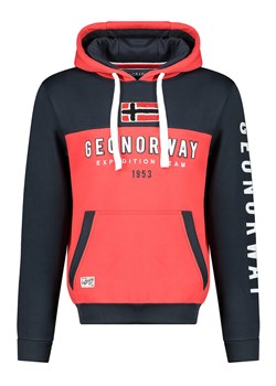 Geographical Norway Bluza w kolorze czerwono-granatowym ze sklepu Limango Polska w kategorii Bluzy męskie - zdjęcie 177643618