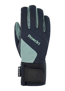 Roeckl SPORTS Rękawiczki narciarskie &quot;Andalo GTX&quot; w kolorze turkusowo-czarnym ze sklepu Limango Polska w kategorii Rękawiczki dziecięce - zdjęcie 177644536