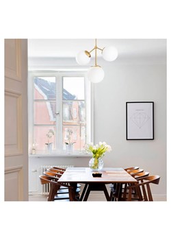 Opviq Lampa sufitowa &quot;Damar&quot; w kolorze złoto-białym - 43 x 15 cm ze sklepu Limango Polska w kategorii Oświetlenie - zdjęcie 177645809