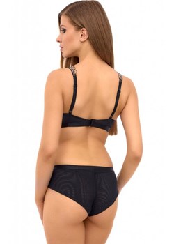 Klasyczne figi damskie 2513, Kolor beżowo-czarny, Rozmiar 42, Lupoline ze sklepu Intymna w kategorii Majtki damskie - zdjęcie 177646049