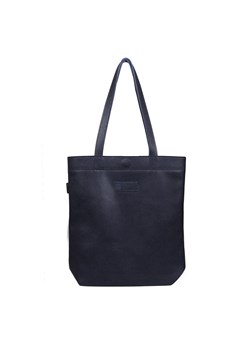 granatowa torebka damska skórzana shopperka  Chiara ze sklepu Słoń Torbalski w kategorii Torby Shopper bag - zdjęcie 177648775
