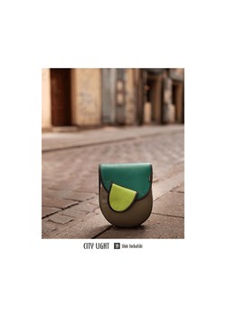 zielona torebka damska skórzana na ramię City Light ze sklepu Słoń Torbalski w kategorii Listonoszki - zdjęcie 177650697
