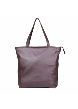 torebka damska skórzana Jessica shopper brązowa ze sklepu Słoń Torbalski w kategorii Torby Shopper bag - zdjęcie 177653365