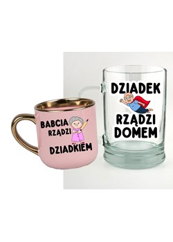Zestaw prezentowy dla Babci i Dziadka - KUBEK DLA BABCI ORAZ KUFEL DLA DZIADKA ze sklepu Time For Fashion w kategorii Kubki - zdjęcie 177659987