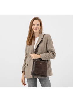 Wojas Brązowa Listonoszka Damska Z Łączonych Skór ze sklepu Wojas w kategorii Listonoszki - zdjęcie 177663669