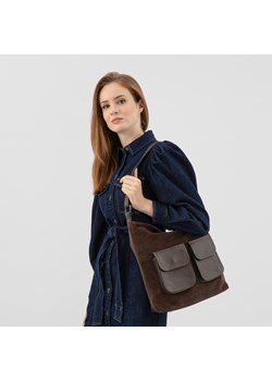 Wojas Ciemnobrązowa Torebka Skórzana Damska ze sklepu Wojas w kategorii Torby Shopper bag - zdjęcie 177663816