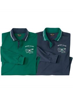 Zestaw 2 bawełnianych koszulek polo Sport Club - id: 15323637 - marki Atlas For Men - 177673737 Zestaw 2 bawełnianych koszulek polo Sport Club ze sklepu Atlas For Men w kategorii T-shirty męskie - zdjęcie 177673737