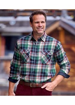 Flanelowa koszula w kratę Mountain - id: 10512958 - marki Atlas For Men - 177673826 Flanelowa koszula w kratę Mountain ze sklepu Atlas For Men w kategorii Koszule męskie - zdjęcie 177673826