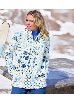 Polarowa bluza z kwiatowym nadrukiem ze sklepu Atlas For Men w kategorii Bluzy damskie - zdjęcie 177673835