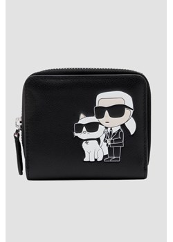 KARL LAGERFELD Czarny damski portfel Leather M Bfld Wl ze sklepu outfit.pl w kategorii Portfele damskie - zdjęcie 177706869