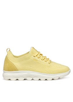 Sneakersy Geox D Spherica D15NUA 06K22 C2004 Żółty ze sklepu eobuwie.pl w kategorii Buty sportowe damskie - zdjęcie 177721125