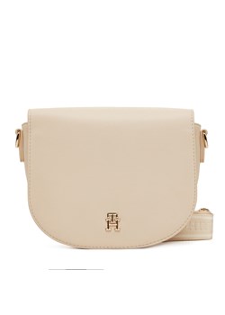 Torebka Tommy Hilfiger Th Logotape Saddle Bag AW0AW17184 Écru ze sklepu eobuwie.pl w kategorii Listonoszki - zdjęcie 177721237