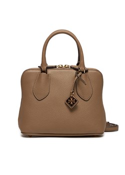 Torebka Tory Burch Mini Swing Satchel 159504 Brązowy ze sklepu eobuwie.pl w kategorii Kuferki - zdjęcie 177721309