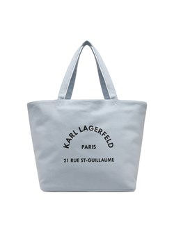 Torebka KARL LAGERFELD A1W50006 Błękitny ze sklepu eobuwie.pl w kategorii Torby Shopper bag - zdjęcie 177721558