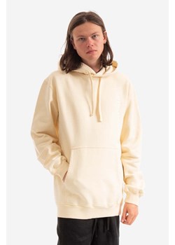 Maharishi bluza bawełniana Miltype męska kolor beżowy z kapturem z aplikacją 9756.ECRU-ECRU ze sklepu ANSWEAR.com w kategorii Bluzy męskie - zdjęcie 177722448