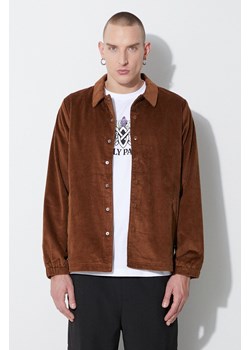 Taikan kurtka sztruksowa Corduroy Manager&apos;S Jacket kolor brązowy przejściowa TJ0008.DNE ze sklepu ANSWEAR.com w kategorii Kurtki męskie - zdjęcie 177729198