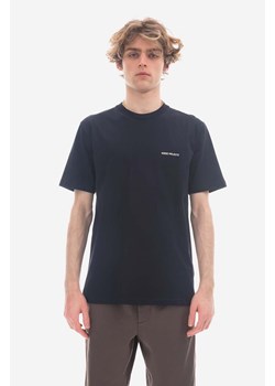 Norse Projects t-shirt bawełniany kolor granatowy gładki N01.0606.7004-7004 ze sklepu ANSWEAR.com w kategorii T-shirty męskie - zdjęcie 177749258