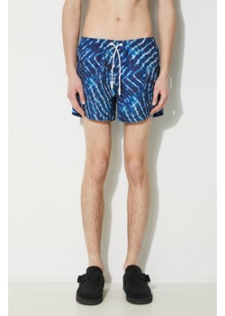 Marcelo Burlon szorty kąpielowe Aop Sound Waves Swim Short kolor niebieski CMFA003S24FAB0024501 ze sklepu ANSWEAR.com w kategorii Kąpielówki - zdjęcie 177749309