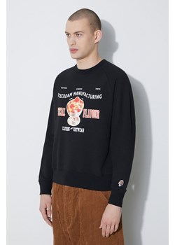 Icecream bluza bawełniana Special Flavour Crewneck męska kolor czarny z nadrukiem IC24122 ze sklepu ANSWEAR.com w kategorii Bluzy męskie - zdjęcie 177749427