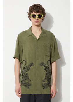 Maharishi koszula Take Tora męska kolor zielony relaxed 5100.OLIVE ze sklepu ANSWEAR.com w kategorii Koszule męskie - zdjęcie 177749675