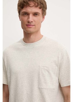 A.P.C. t-shirt bawełniany T-Shirt Johnny męski kolor beżowy melanżowy COGWU.H26321.PAA ze sklepu ANSWEAR.com w kategorii T-shirty męskie - zdjęcie 177750926