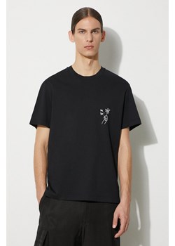 Neil Barrett t-shirt bawełniany Slim &quot;For You&quot; męski kolor czarny z nadrukiem MY70267A-Y526-524N ze sklepu ANSWEAR.com w kategorii T-shirty męskie - zdjęcie 177751049