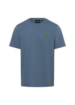 Lyle & Scott T-shirt męski Mężczyźni Dżersej jasnoniebieski jednolity ze sklepu vangraaf w kategorii T-shirty męskie - zdjęcie 177787835