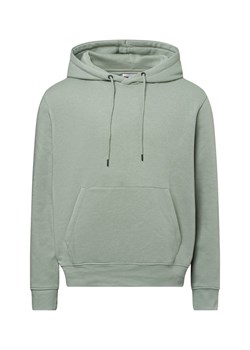 Jack & Jones Męski sweter z kapturem - JJEstar Mężczyźni miętowy jednolity ze sklepu vangraaf w kategorii Bluzy męskie - zdjęcie 177787985