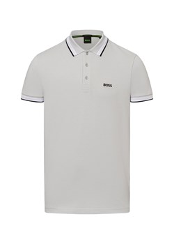 BOSS Green Męska koszulka polo - Paddy Mężczyźni Bawełna jasny szary jednolity ze sklepu vangraaf w kategorii T-shirty męskie - zdjęcie 177787995