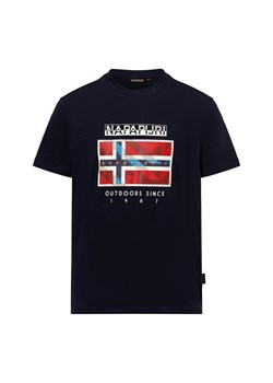 Napapijri Koszulka męska Mężczyźni Bawełna granatowy nadruk ze sklepu vangraaf w kategorii T-shirty męskie - zdjęcie 177788027