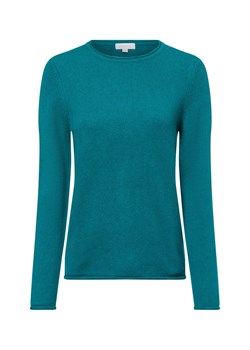 brookshire Sweter damski z dzianiny Kobiety Wełna petrol jednolity ze sklepu vangraaf w kategorii Swetry damskie - zdjęcie 177788127