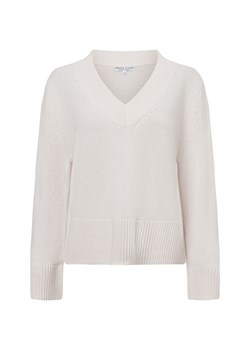 Marie Lund Damski sweter z dzianiny wykonany z wełny merynosów Kobiety Wełna merino écru jednolity ze sklepu vangraaf w kategorii Swetry damskie - zdjęcie 177788187