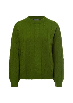 Franco Callegari Damski sweter z wełny merynosów Kobiety Wełna merino groszkowy jednolity ze sklepu vangraaf w kategorii Swetry damskie - zdjęcie 177788218