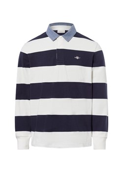 Gant Męska koszulka polo Mężczyźni Bawełna écru w paski ze sklepu vangraaf w kategorii T-shirty męskie - zdjęcie 177788226